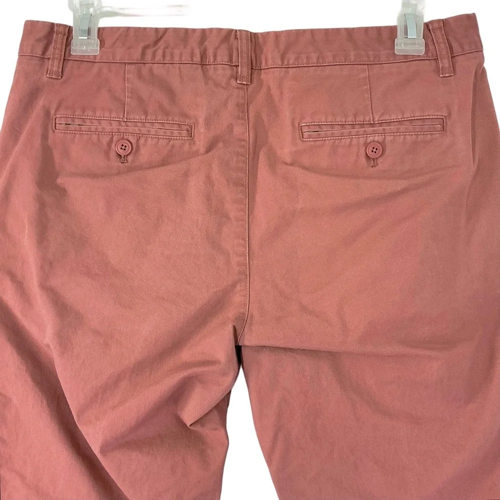 Bonobos Men's 34x34 Slim Fit Chinos Salmon Cotton Flat Front Pants‎